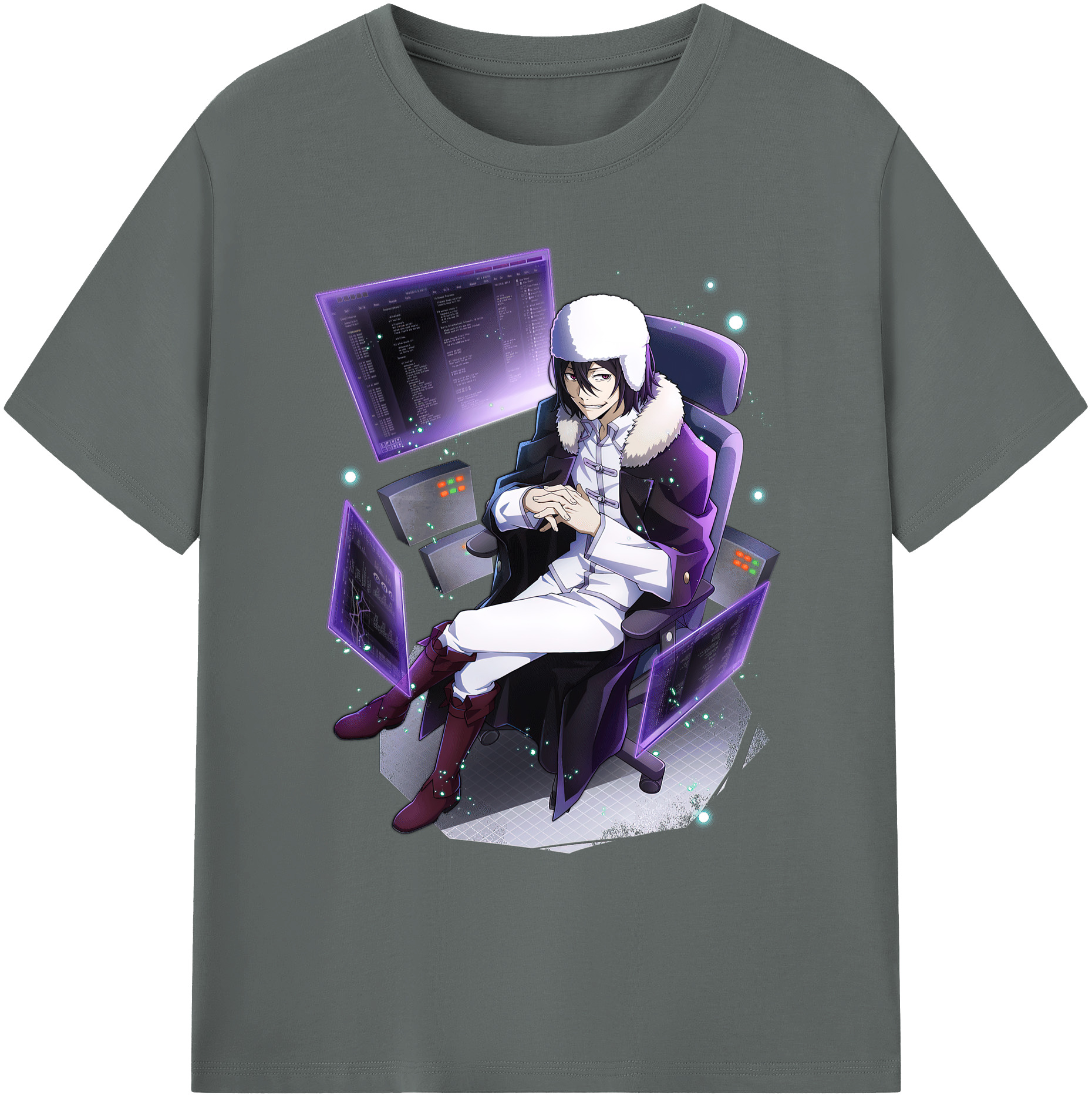 （画像用） 文豪ストレイドッグス Bungo Stray Dogs 綿100％ メンズ半袖Tシャツ｜肌触りやわらか＆通気性